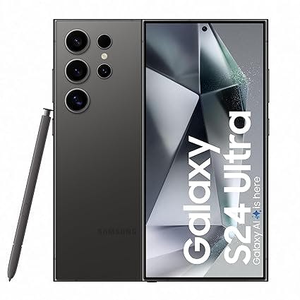Samsung Galaxy S24 Ultra 5G AI Smartphone (Titanium Black, 12GB, 512GB Storage)