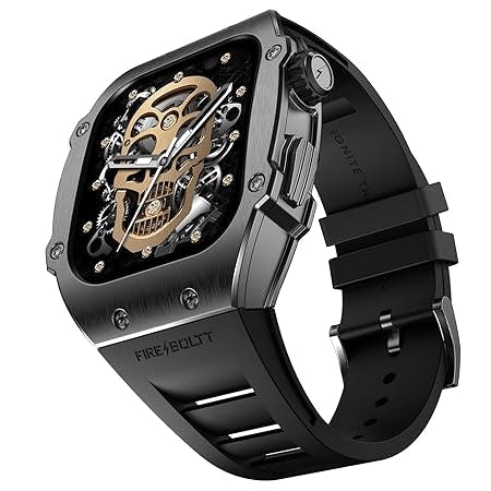 Fire-Boltt Asphalt Newly Launched Racing Edition Smart Watch 1.91” Full Touch Screen, Bluetooth Calling, Health Suite, 123 Sports Modes, 400 mAh Battery (Gun Metal Black)